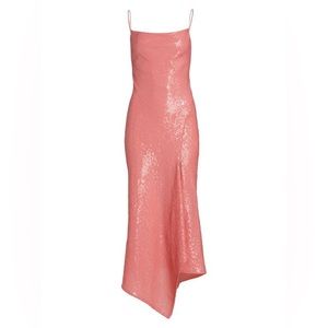 NEW Alice + Olivia Harmony Dress in Rose Sequin